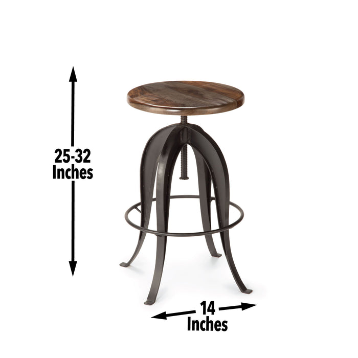 Sparrow - Round Setup Stool - Dark Brown