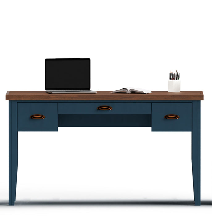 Nantucket - Writing Desk - Blue Denim / Whiskey