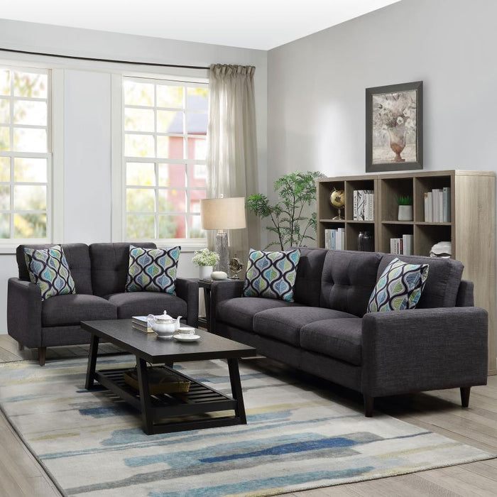 Watsonville - Upholstered Track Arm Sofa Set