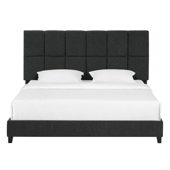 Bridger - Upholstered Squares Panel Bed