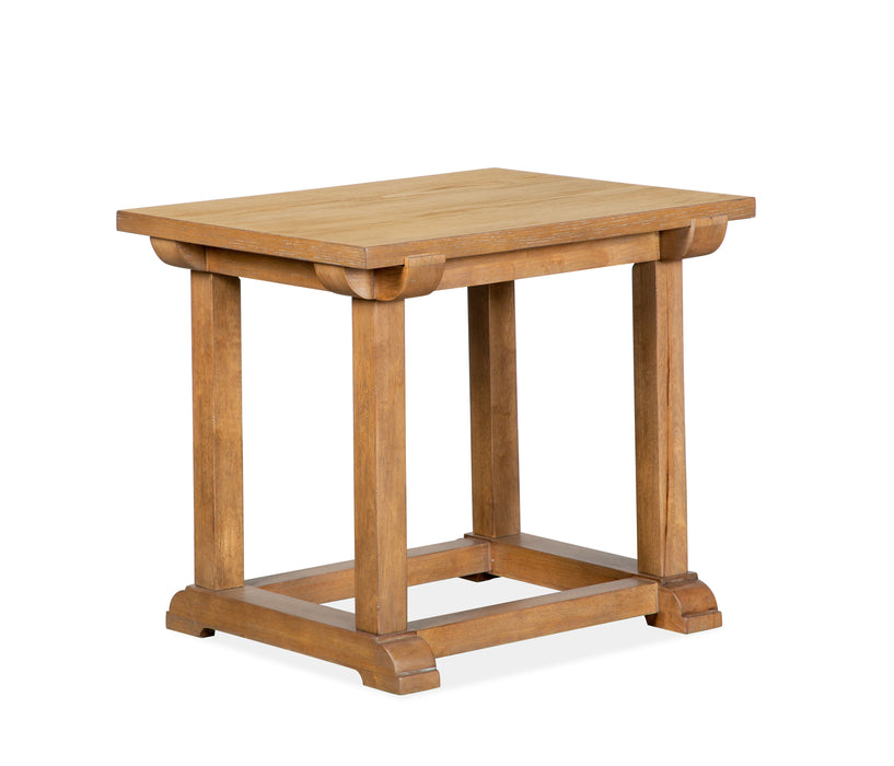 Lindon - Rectangular End Table - Belgian Wheat