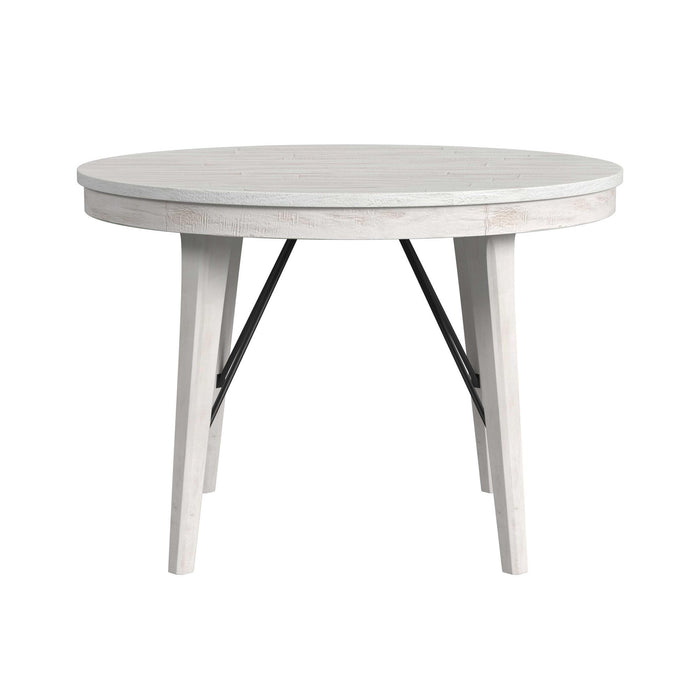 Rogen Rustic - Round Counter Table - Rustic White