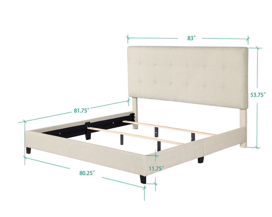 Bridger - Upholstered Tufted Panel Bed