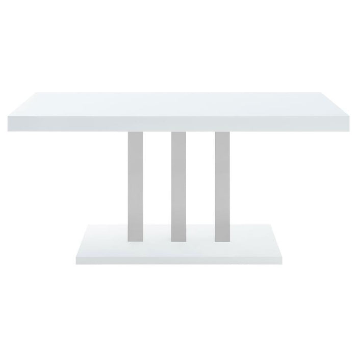 Brooklyn - Rectangular Dining Table - White High Gloss