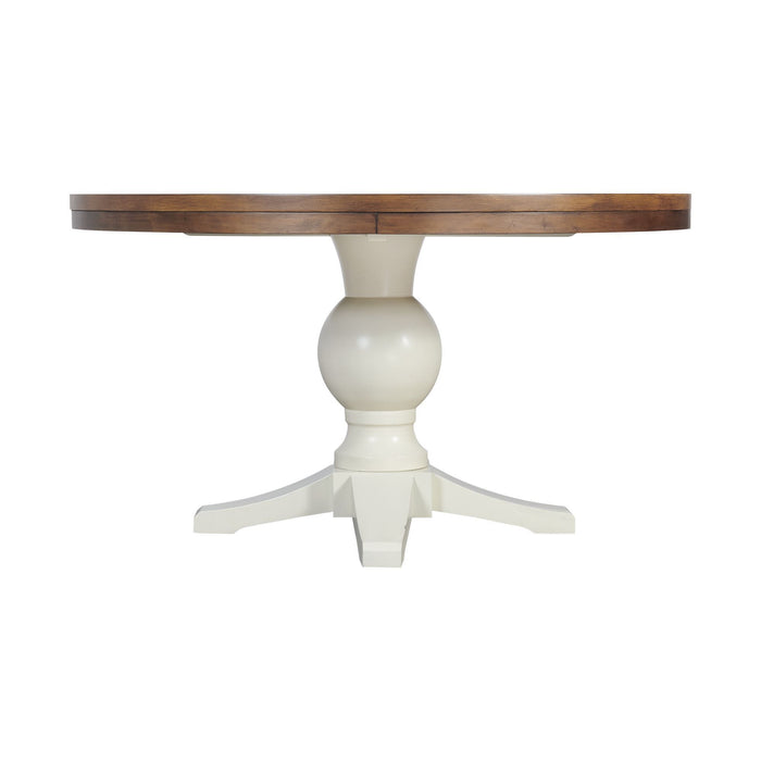 Park Creek - Round Standard Height Dining Table - Cottage White Finish