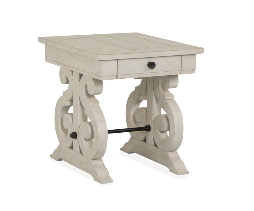 Bronwyn - Rectangular End Table - Alabaster