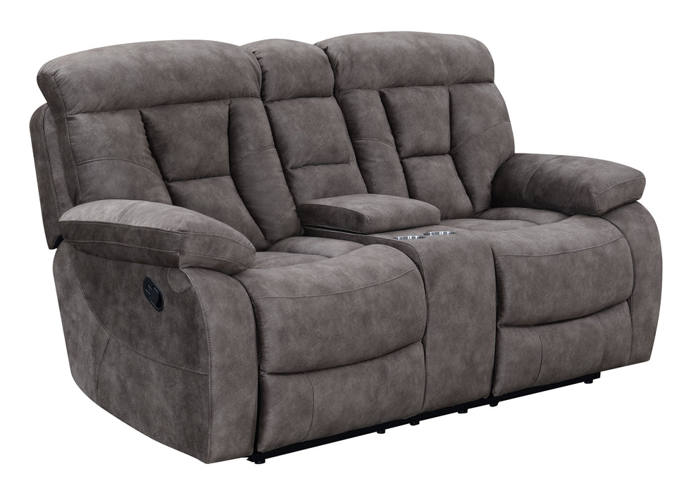 Bogata - Console Loveseat - Dark Gray