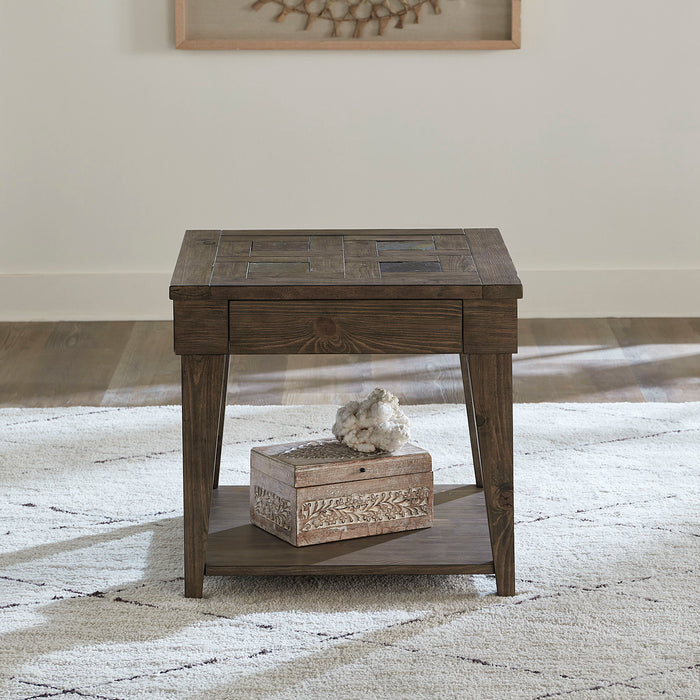 Arrowcreek - End Table - Dark Brown