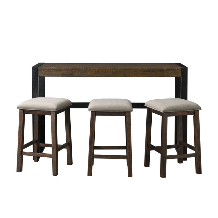 Caesar - Multipurpose Bar Table Set - Dark Brown