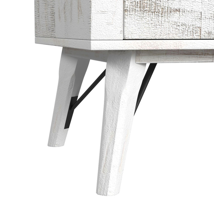 Rogen Rustic - End Table - Rustic White