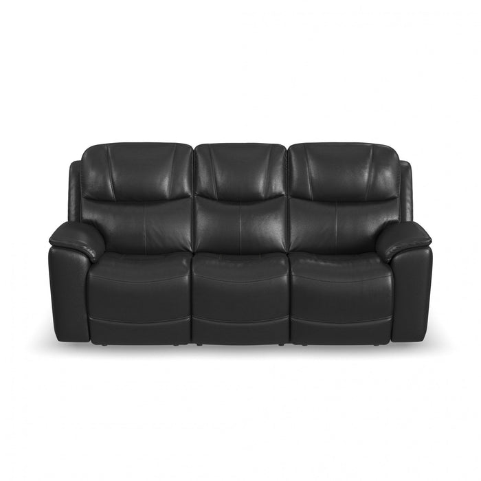 Crew - Power Reclining Sofa With Power Headrests & Lumbar - Black