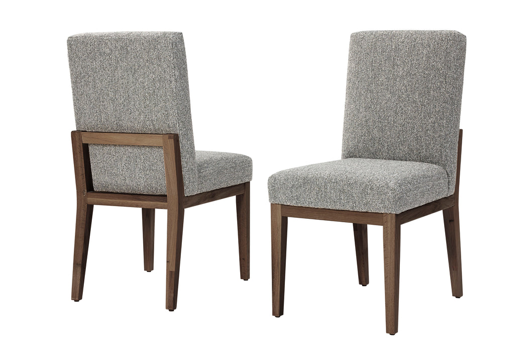 Dovetail - Upholstered Side Chair - Aged Grey Legs