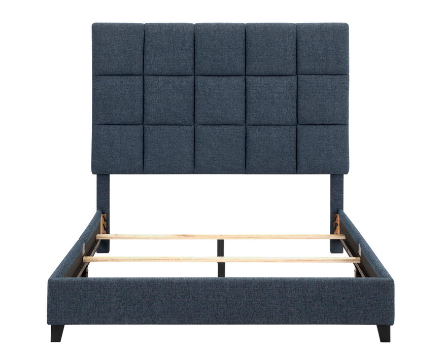 Bridger - Upholstered Squares Panel Bed