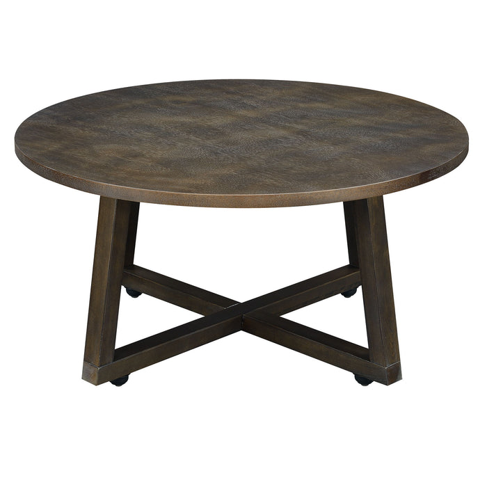 Industrial - 3 Piece Occasional Table Set - Brown