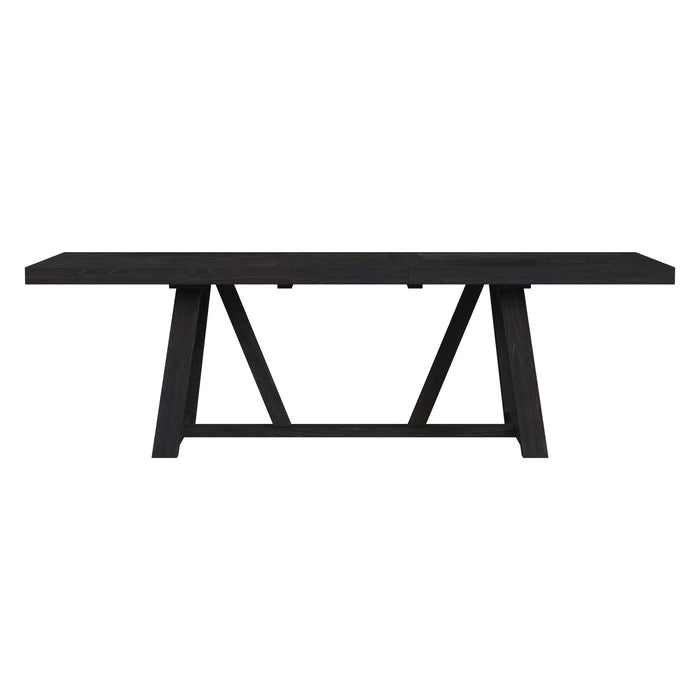 Transcend - Dining Table With 22"" Leaf - Charcoal