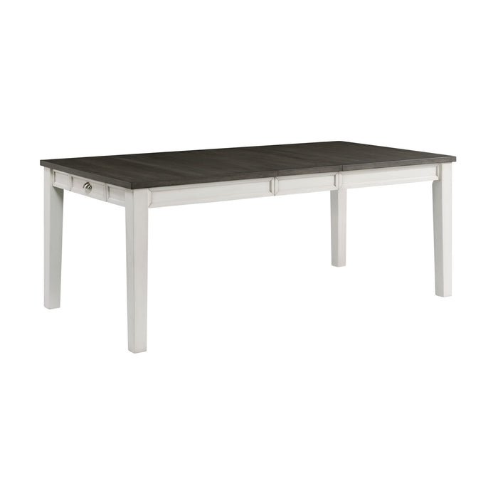 Kayla - Two Tone Dining Table With Storage