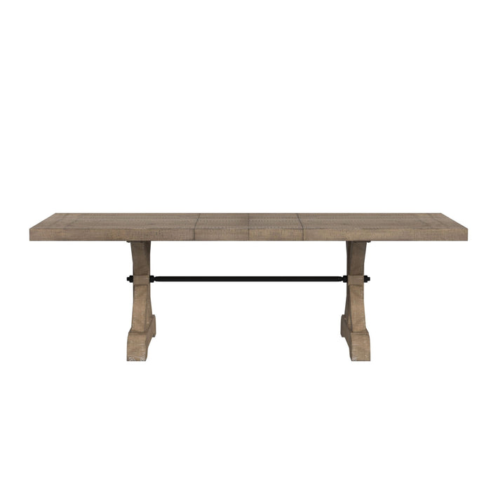 Yellowstone - Dining Table With 2X12"" Leaves - Gray