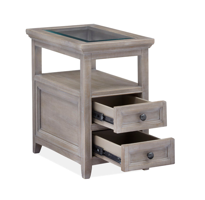 Paxton Place - Chairside End Table - Dovetail Grey