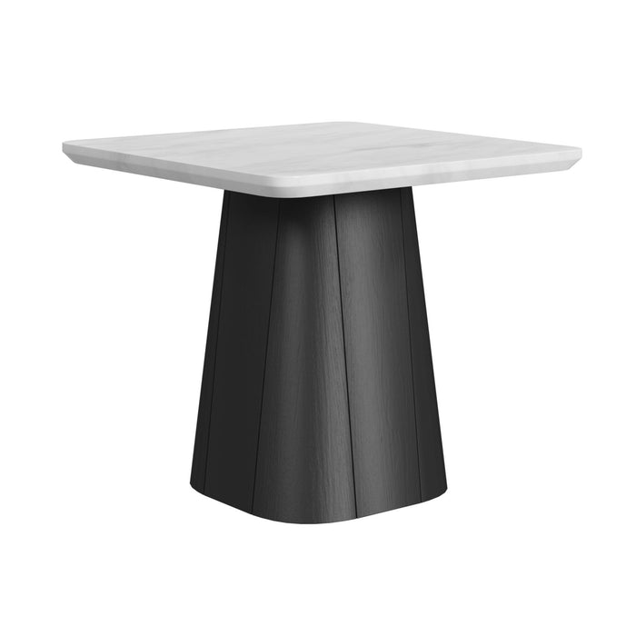 Edison - End Table - White And Black