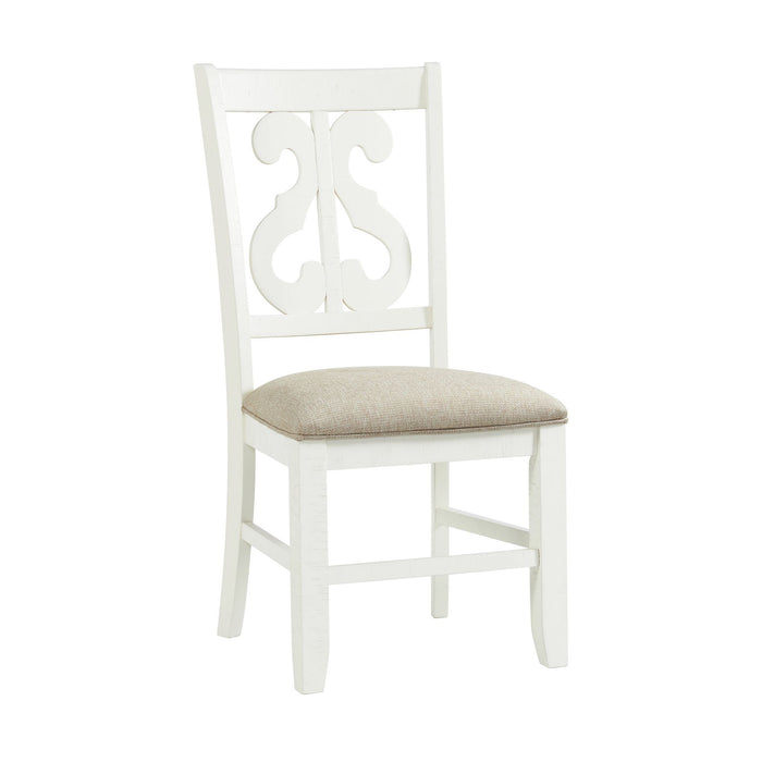 Stone - Wooden Swirl Back Side Chair (Set of 2)