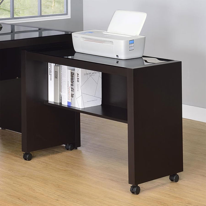 Skeena - Home Office Mobile Return Desk - Cappuccino