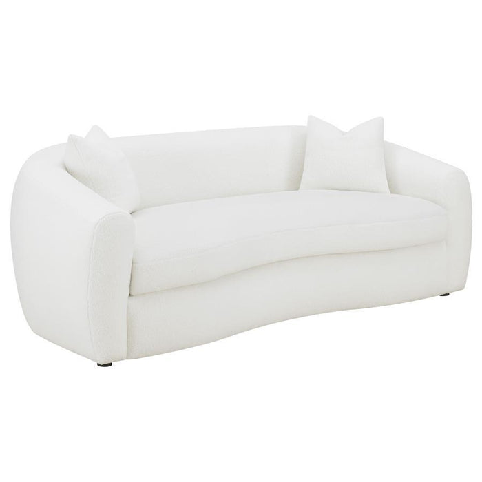 Isabella - Faux Sheepskin Upholstered Sofa Set