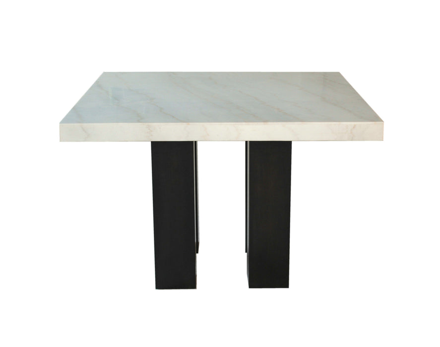 Camila - Square Counter Height - White