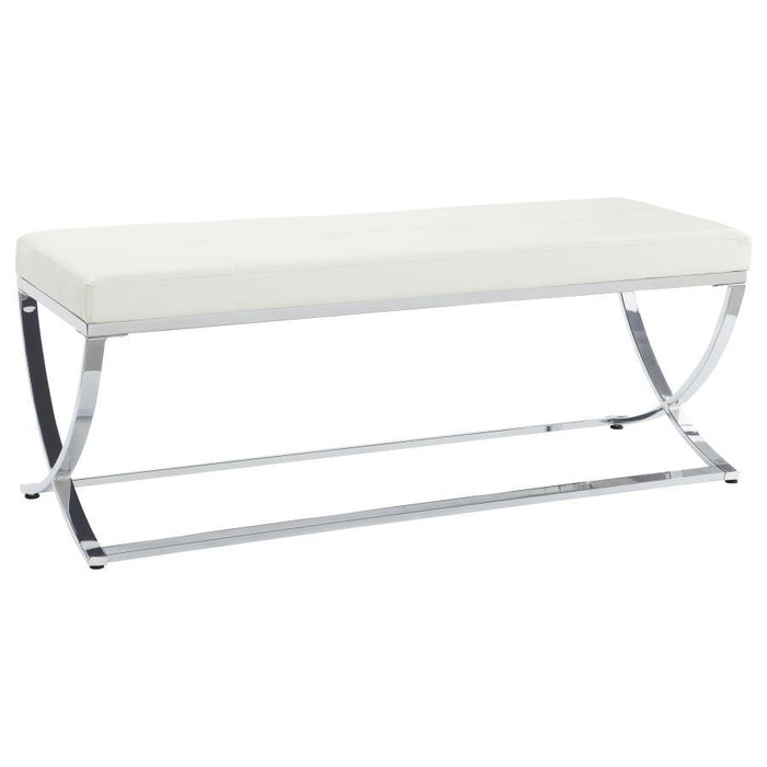 Walton - Leatherette Upholstered Tufted Accent Bench