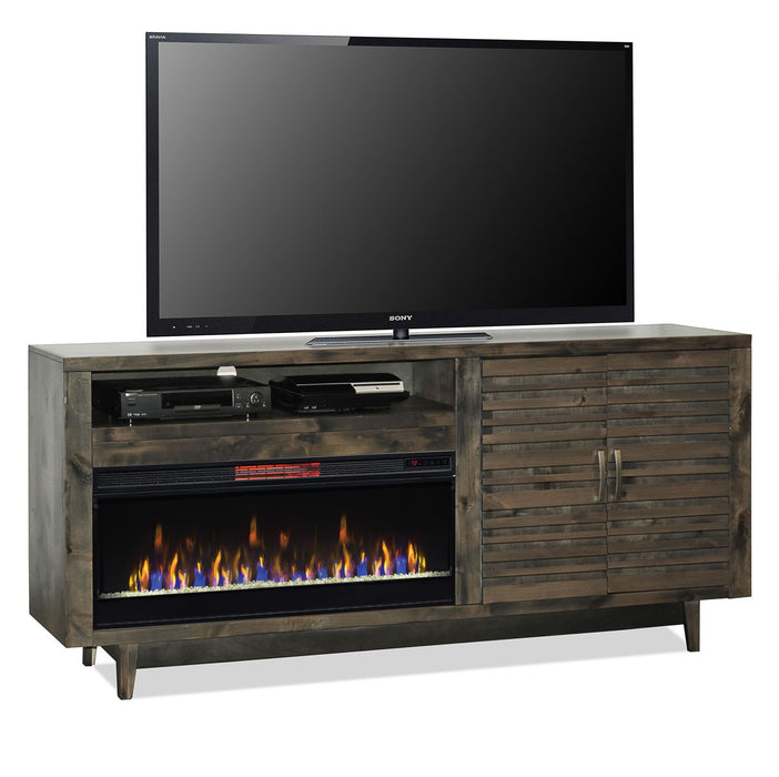 Avondale - 83" Electric Fireplace TV Console - Charcoal-Brown