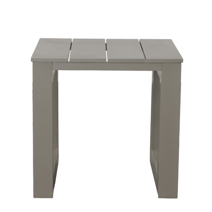 Dalilah - Patio Square End Table - Gray