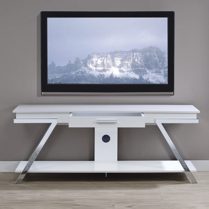 Zena - TV Stand With Drawer - White