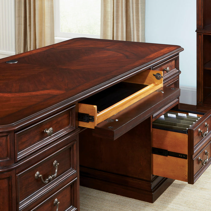 Brayton Manor - Jr Executive Desk - Dark Brown