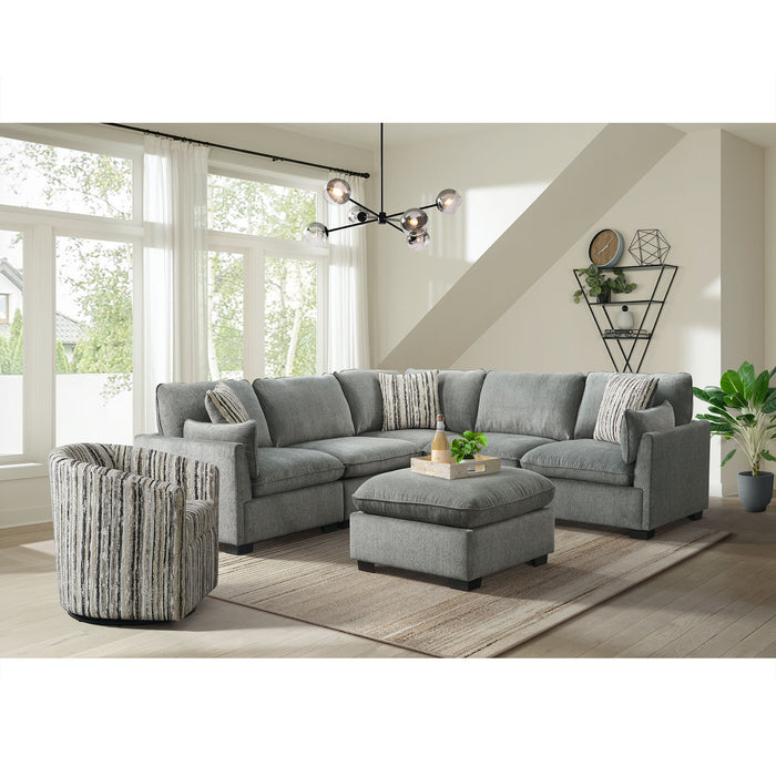 Deville - Modular Ottoman - Nova Grey