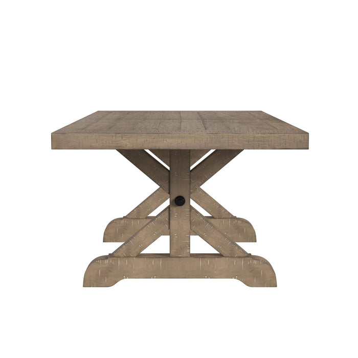 Yellowstone - Dining Table With 2X12"" Leaves - Gray