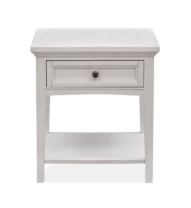 Heron Cove - Rectangular End Table - Chalk White