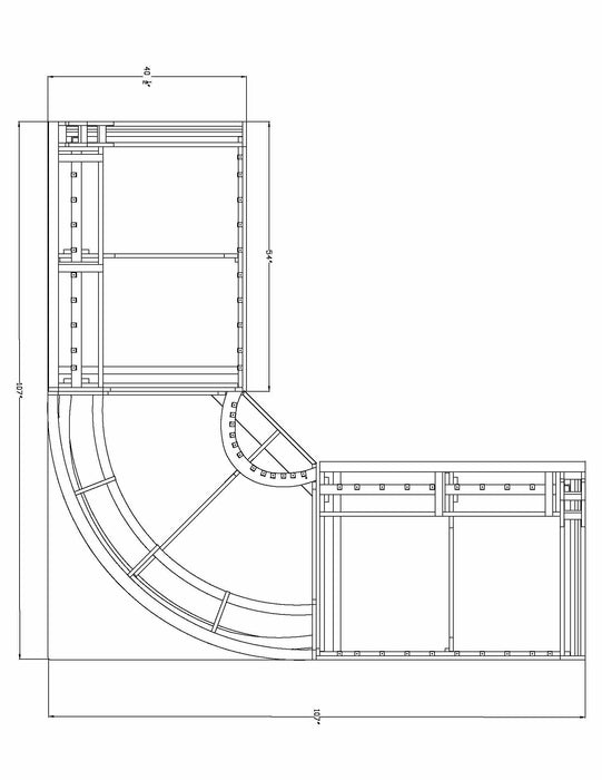 Jupiter - 3 Piece Sectional - White