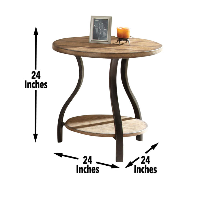 Denise - End Table Round - Brown