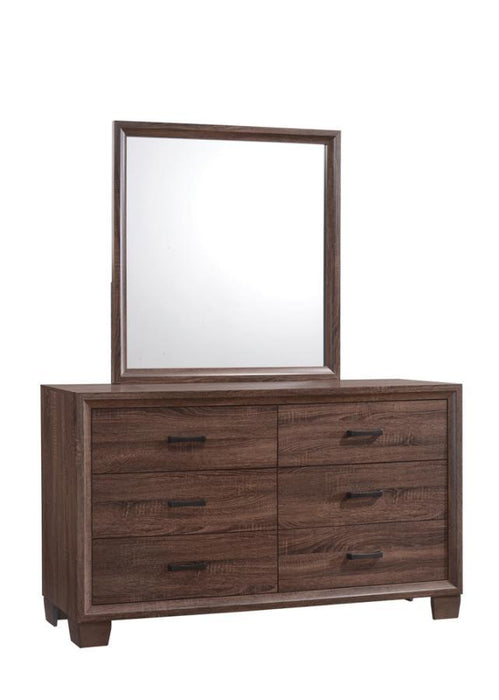 Brandon - Dresser Mirror - Warm Brown