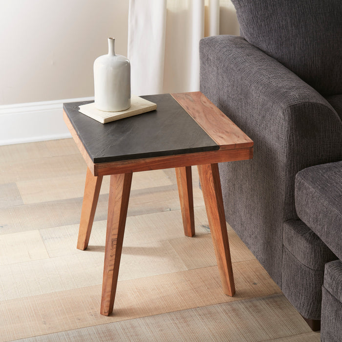 Caspian - Square End Table - Brown