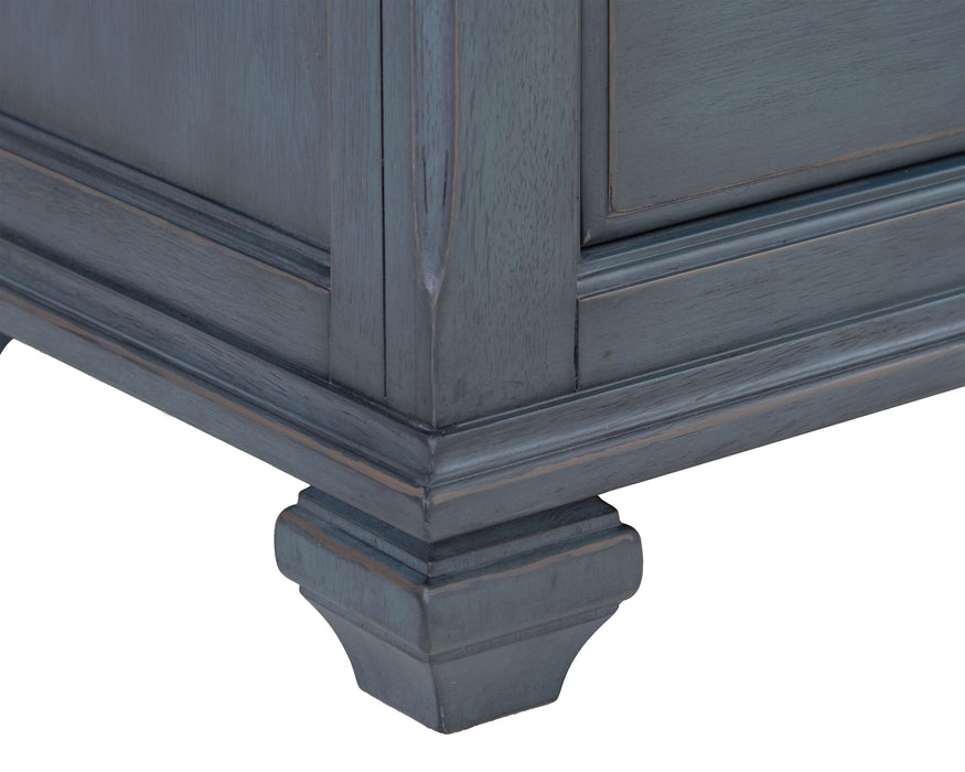 Americana - 84" TV Stand - Corduroy Blue