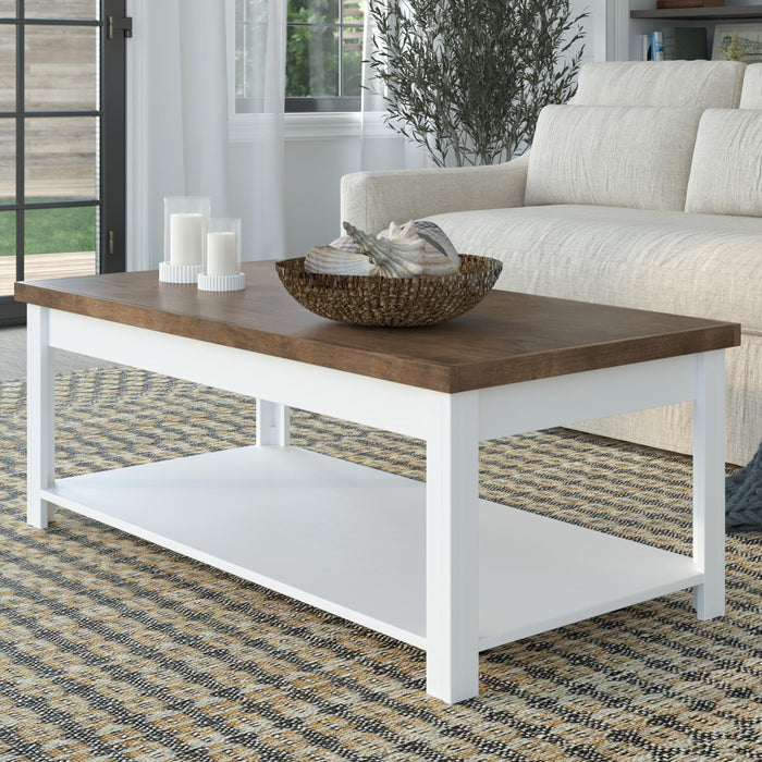 Hampton - Coffee Table - Jasmine Whitewash / Barnwood