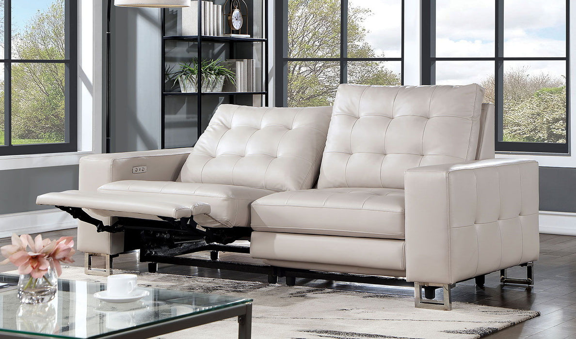 Abberton - Power Loveseat - Beige