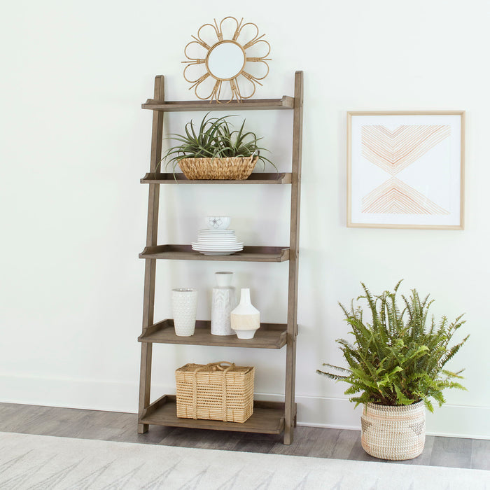 Americana Farmhouse - Leaning Pier Bookcase - Light Brown