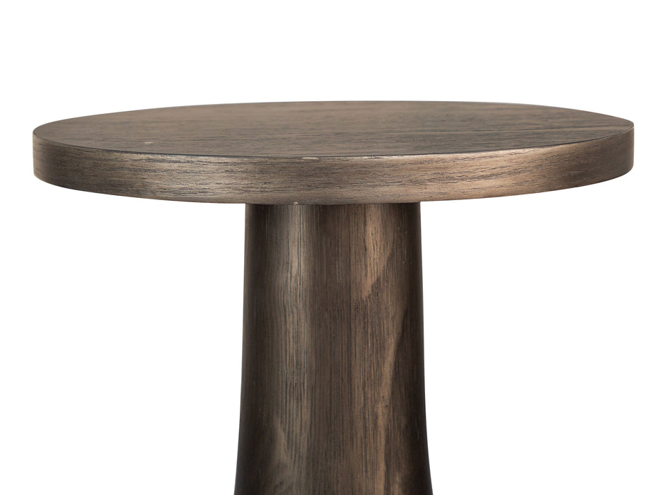 Bosley - Round Accent Table - Coffee Bean