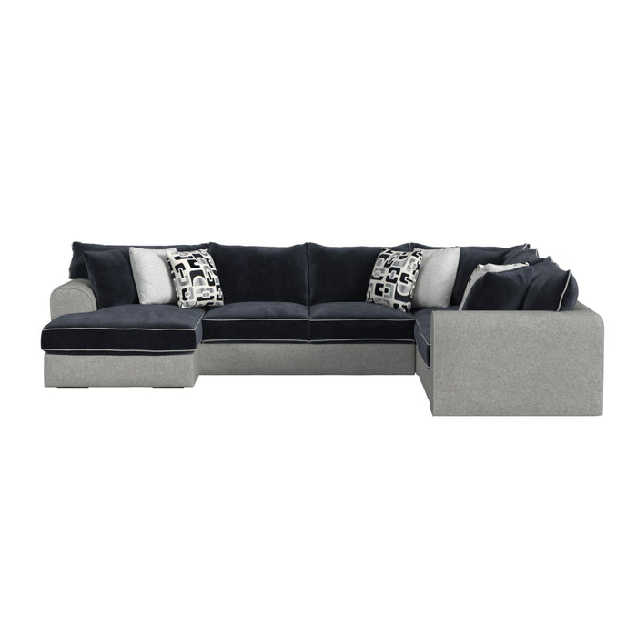 Klein - 3 Piece Sectional Set - Bentley Ash/Zaftig Ebony