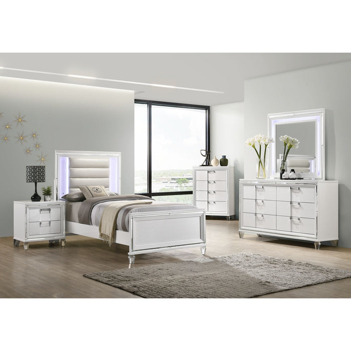 Twenty Nine - Youth Dresser & Mirror Set - White