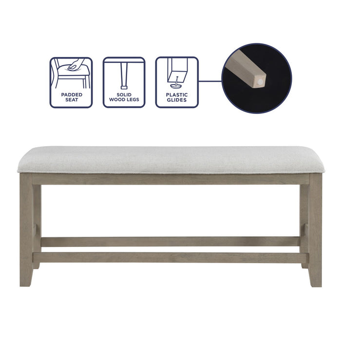 Lily - Counter Bench - Gray