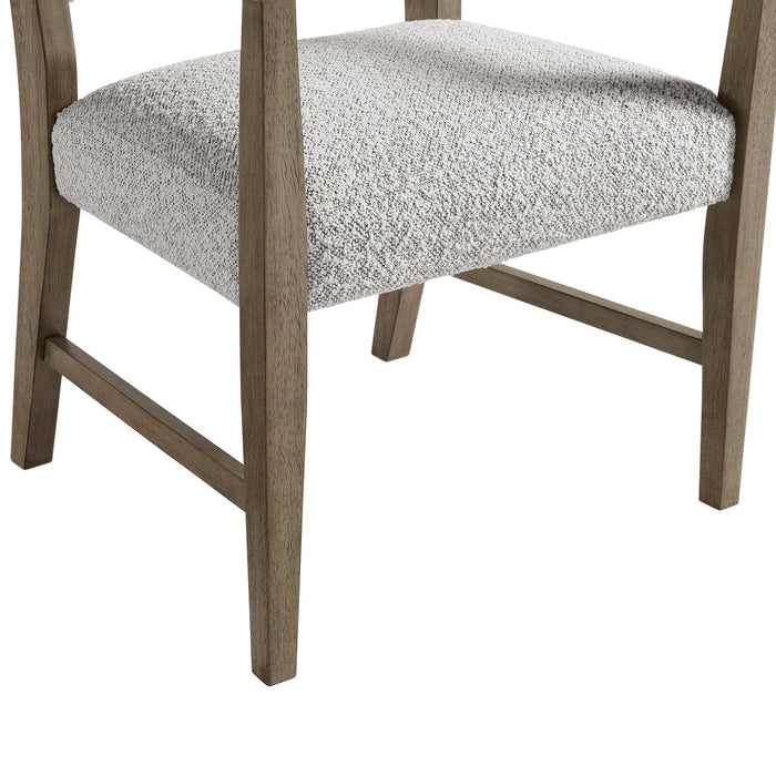 Conner - Dining Arm Chair (Set of 2) - Oak / Light Gray