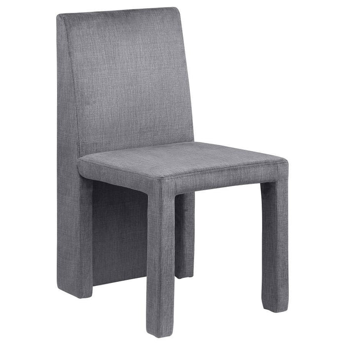 Tordera - Velvet Upholstered Dining Side Chair (Set of 2) - Gray