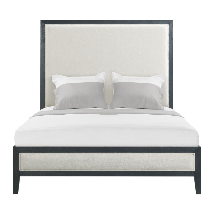 Versailles Contemporary - Fabric Panel Bed With Low Footboard